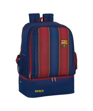 Borsa Sportiva con Portascarpe F.C. Barcelona 20/21 Rosso Granato Blu Marino