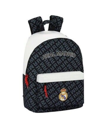 Zaino per Portatile Real Madrid C.F. 14,1'' Bianco Nero