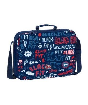 Valigetta BlackFit8 Letters Blu Marino (38 x 28 x 6 cm)