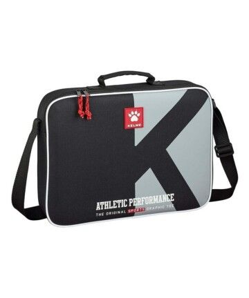 Valigetta Kelme Athletic Nero Grigio (38 x 28 x 6 cm)