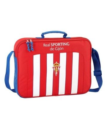 Valigetta Real Sporting de Gijón Rosso Bianco (38 x 28 x 6 cm)