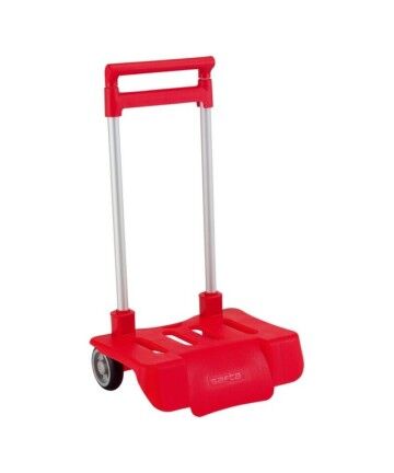 Carrelli Porta Zaino Pieghevole Safta Rosso