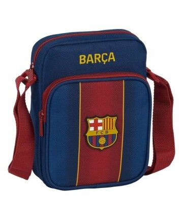 Borsa a Tracolla F.C. Barcelona 20/21 Rosso Granato Blu Marino (16 x 22 x 6 cm)