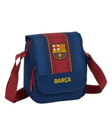 Borsa a Tracolla F.C. Barcelona 20/21 Rosso Granato Blu Marino (17 x 21 x 6 cm)