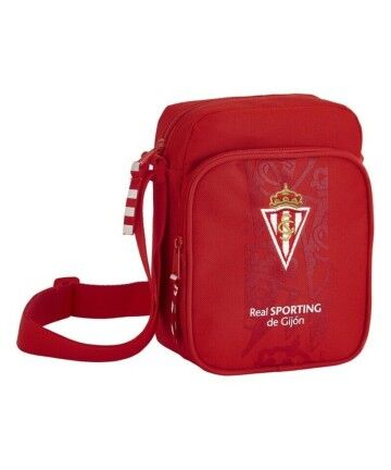 Borsa a Tracolla Real Sporting de Gijón Rosso (16 x 22 x 6 cm)