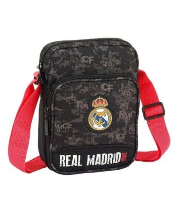 Borsa a Tracolla Real Madrid C.F. Nero (16 x 22 x 6 cm)