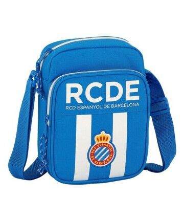 Borsa a Tracolla RCD Espanyol Azzurro Bianco (16 x 22 x 6 cm)