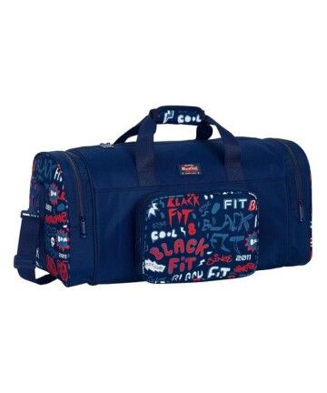 Borsa da Palestra BlackFit8 Letters Blu Marino (55 x 26 x 27 cm)