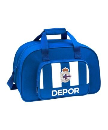 Borsa da Palestra R. C. Deportivo de La Coruña Azzurro Bianco (40 x 24 x 23 cm)