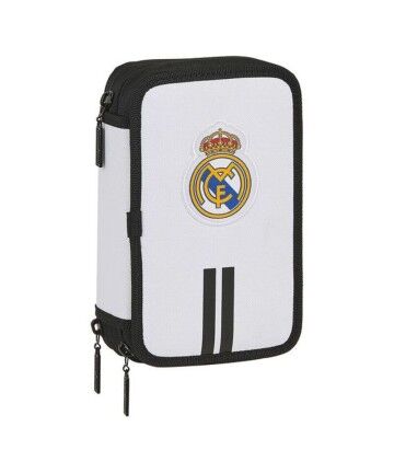 Plumier Triplo Real Madrid C.F. Bianco Nero (36 Pezzi)