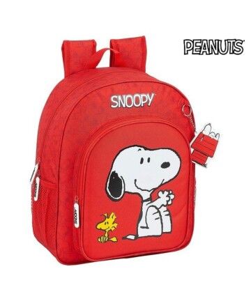 Zaino Scuola Snoopy Rosso