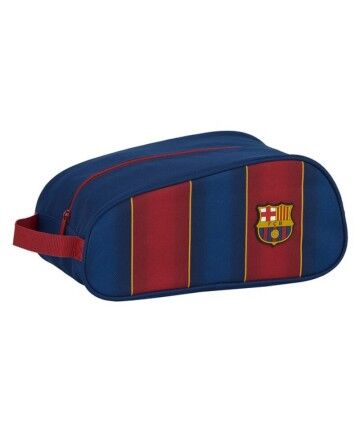 Scarpiera da Viaggio F.C. Barcelona Rosso Granato Blu Marino (34 x 15 x 18 cm)