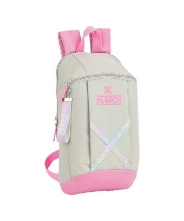 Zaino per Bambini Munich Rainbow Beige Rosa