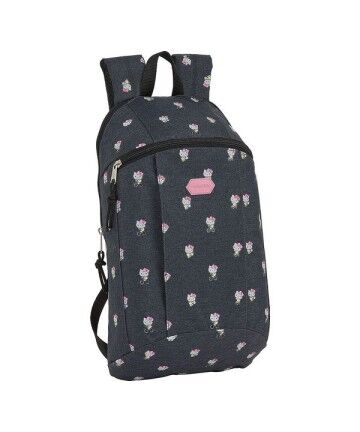 Zaino per Bambini Hello Kitty Happiness Grigio