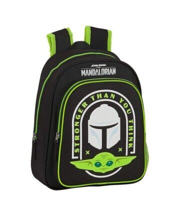 Zaino per Bambini The Mandalorian Nero Verde