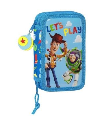 Astuccio Doppio Toy Story Let's Play Azzurro (28 pcs)