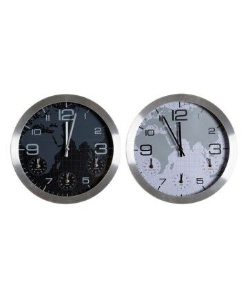 Orologio da Parete DKD Home Decor Mappamondo (2 pcs)