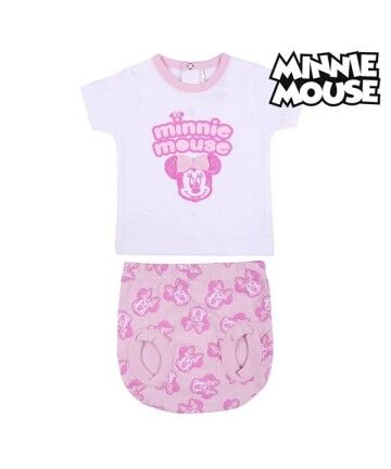 Set di Indumenti Minnie Mouse Bianco/Rosa