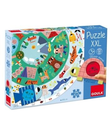 Puzzle per Bambini Diset XXL animali (25 Pezzi)