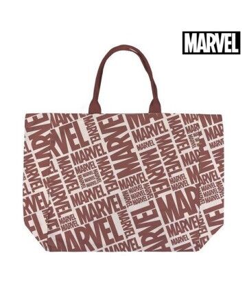 Borsa Marvel Manici Rosso Beige