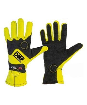 Guanti da karting per bambini OMP KS-4 Giallo