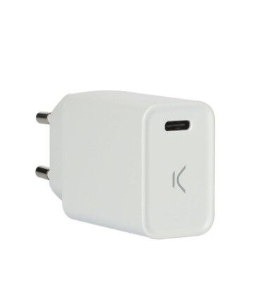 Caricabatterie USB KSIX Bianco