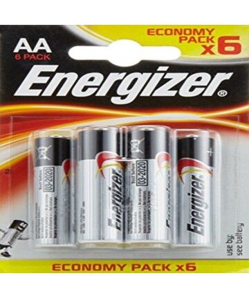 Batterie Alcaline Energizer E300132800 AA LR6 (6 uds)