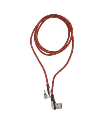 Cavo USB A con USB C ELBE CA-199 Nylon 1 m Rosso USB C