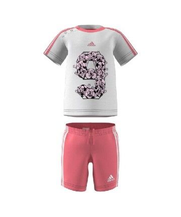 Tuta da Bambini Adidas Bambina Bianco/Rosa