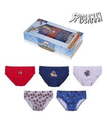 Pacco di Slip da Uomo Spiderman Bimbo Multicolore (5 uds)