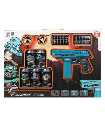 Playset Zombie Shot Pistola a Freccette Azzurro (50 x 35 cm)