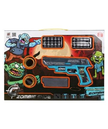 Playset Zombie Shot Pistola a Freccette Azzurro (43 x 30 cm)