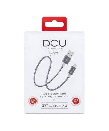 Cavo USB per Caricare DCU Lightning iPhone Grigio 1 m