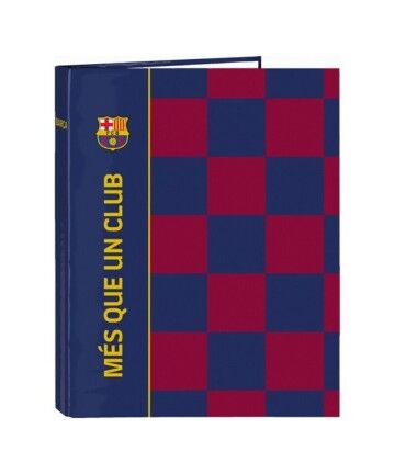 Raccoglitore ad anelli F.C. Barcelona A4 (26.5 x 33 x 4 cm)