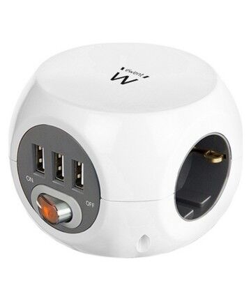 Multipresa Cubo Ewent EW3939 USB 5V 2A Bianco