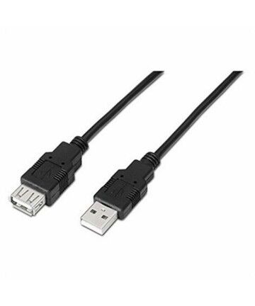 Cavo Prolunga NANOCABLE 10.01.0203-BK 1,8 m USB Spina femmina Maschio Nero