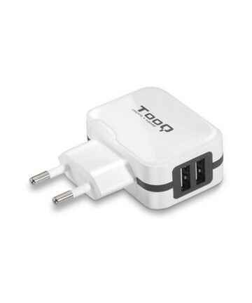 Caricabatterie da Parete TooQ AATCAT0150 USB x 2 17W Bianco