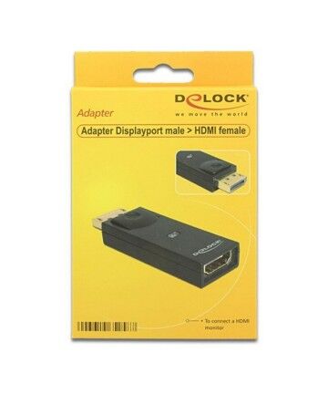 Adattatore DisplayPort con HDMI DELOCK 65258 Nero