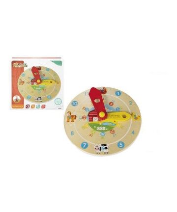 Gioco Educativo Orologio Legno (Ø 18 cm)