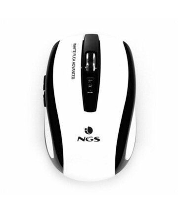 Mouse Ottico Wireless NGS White Flea Advanced 800/1600 dpi Bianco/Nero