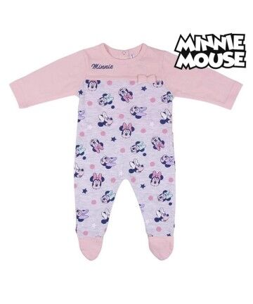 Tutina a Maniche Lunghe per Bambini Minnie Mouse Rosa