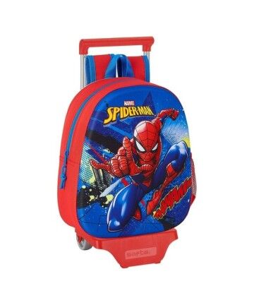 Trolley per la Scuola 3D Spiderman (28 x 10 x 67 cm)