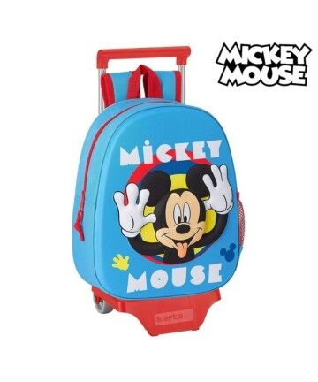 Trolley per la Scuola 3D 705 Mickey Mouse Clubhouse Azzurro Chiaro