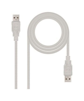 Cavo USB NANOCABLE 10.01.0302 Beige 1 m