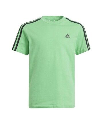 Maglia a Maniche Corte per Bambini Adidas Essentials Verde Chiaro (5-6 Anni)