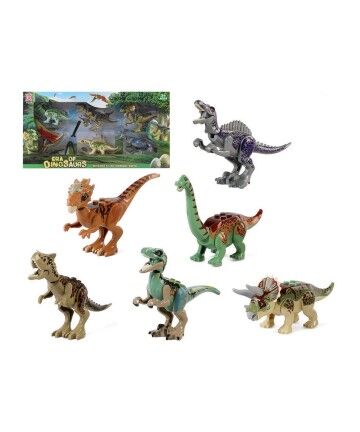 Set 6 Dinosauri Era of Dinosaurs Plastica (42 x 22 cm)