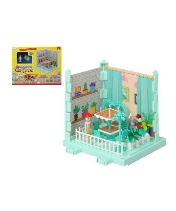 Casa delle Bambole Balcony Turchese (36 x 26 cm)