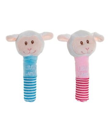 Peluche con Sonagli DKD Home Decor Azzurro Rosa Poliestere (2 pcs) (12 x 7 x 20 cm) (2 pcs)