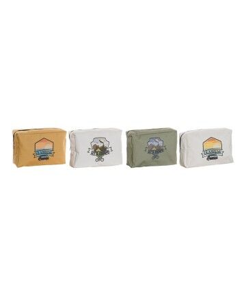 Necessaire DKD Home Decor Tela (4 pcs) (30 x 10 x 20 cm)