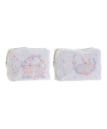 Necessaire per Bambini DKD Home Decor Bianco (2 pcs) (20 x 8 x 14 cm)